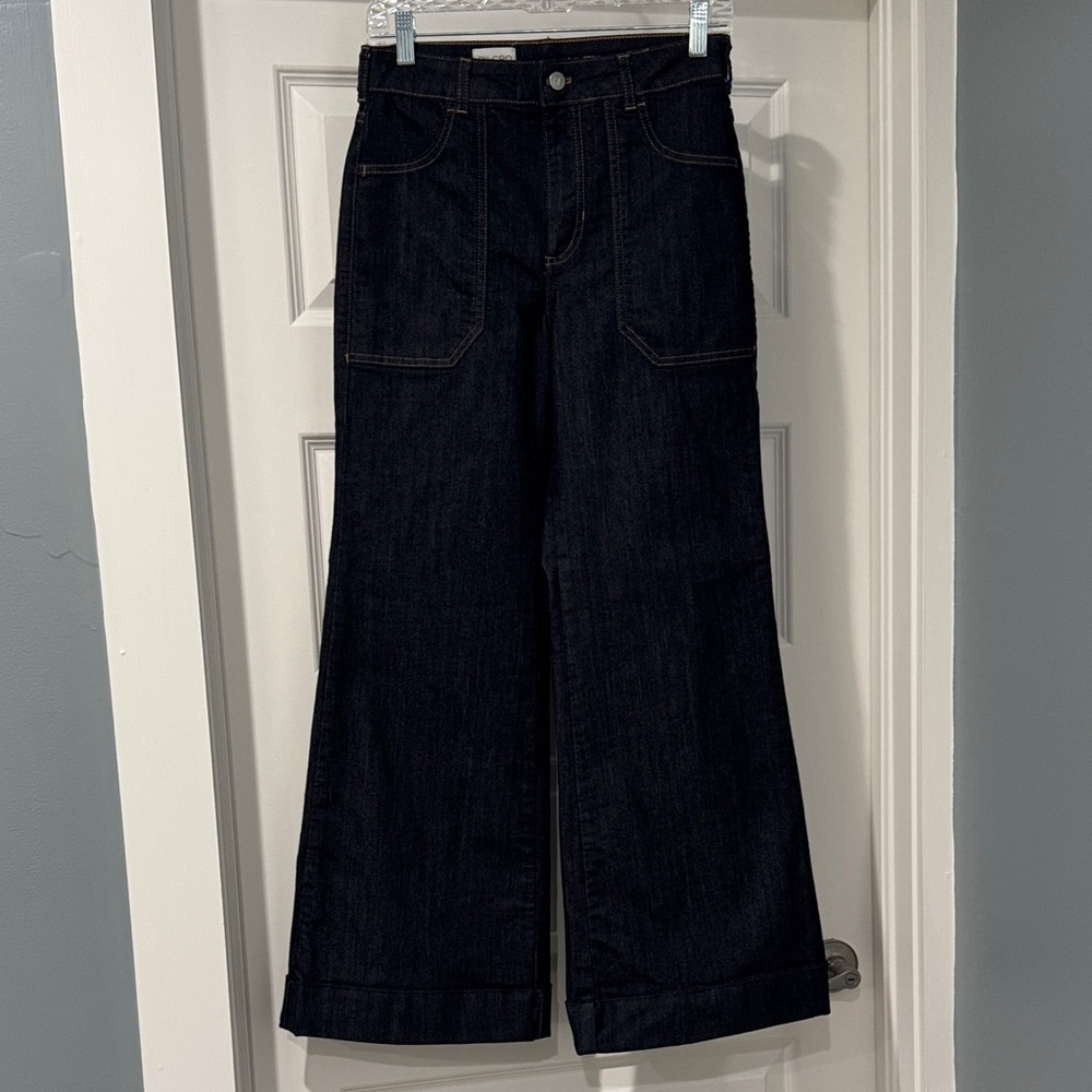 Anthropologie Pilcro wide leg dark jean